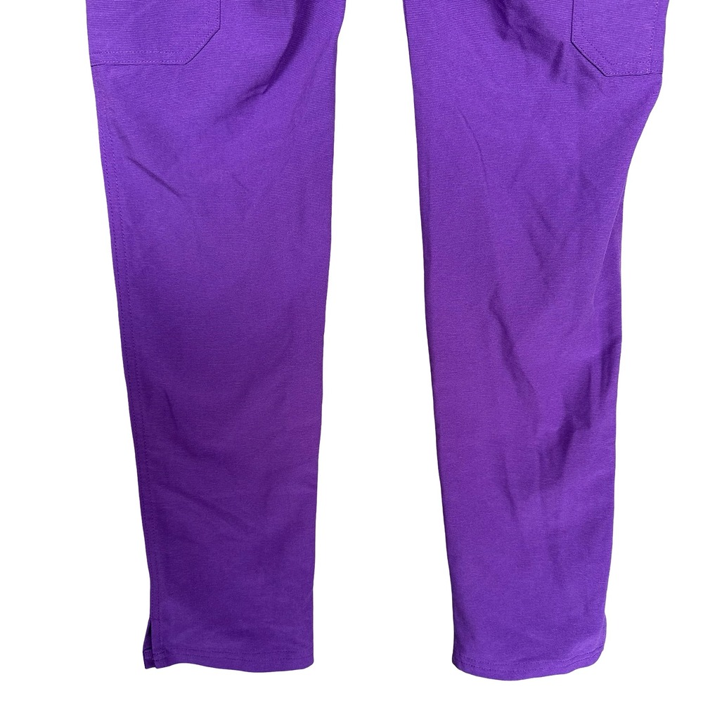 Figs Yola High-Rise Skinny Ultra Violet Anti-Wrinkle Scrub Trouser Size XXS - Picture 10 of 12